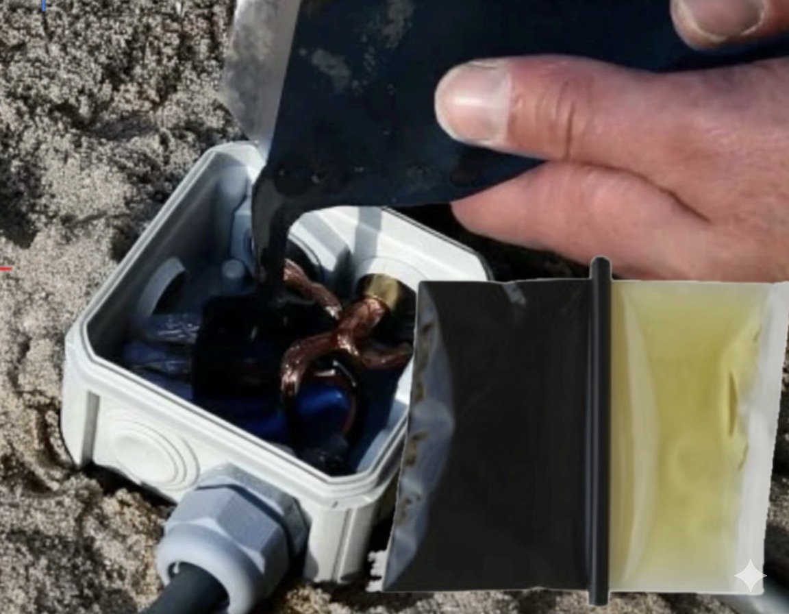 Cast Resin Splicing Joints with Molded Casing