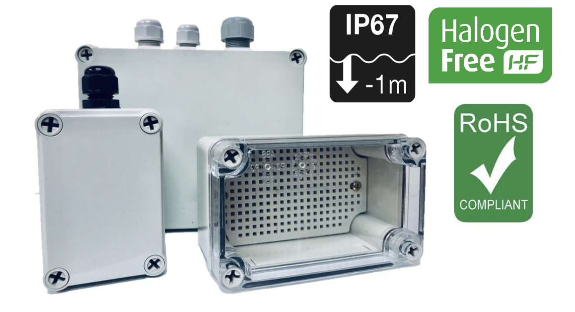 RADI ABS and POLYCARBONATE ENCLOSURE BOX IP67/IP68