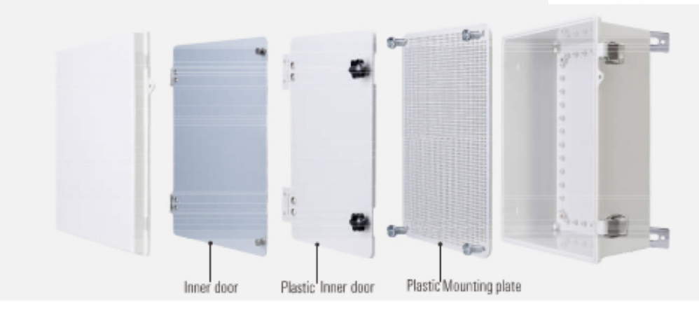RADI ABS BOX WITH SS304 LATCH & PLASTIC HINGES IP67