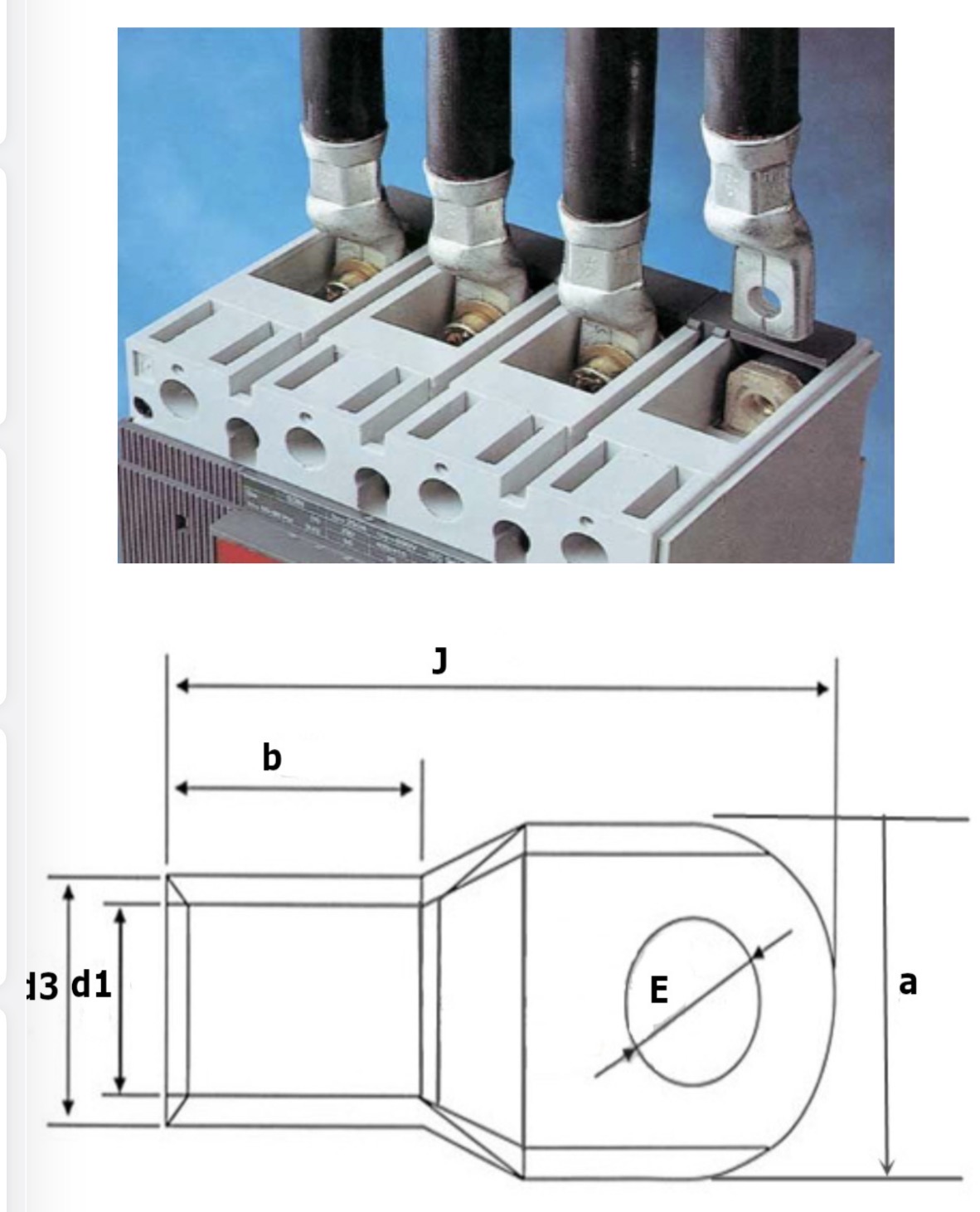 RADI-LUGS Copper Tube Terminals Narrow Palm (RCT – British Standard Design)