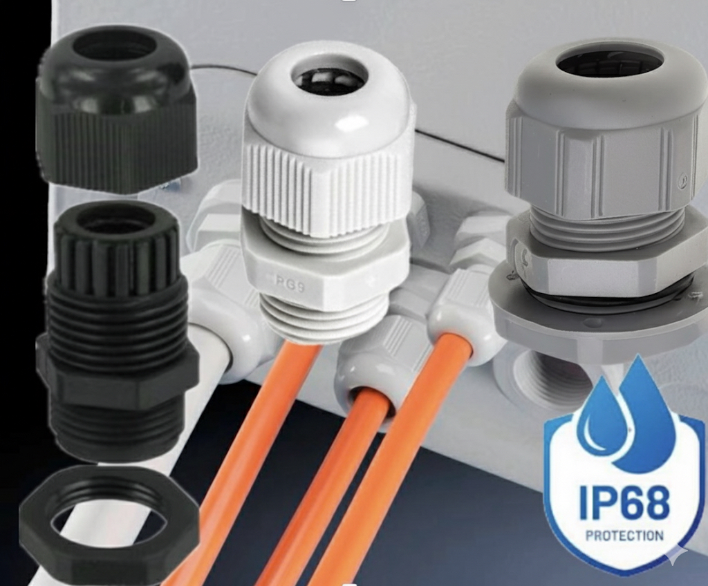 RADI- PGN Polyamide Glands for Un-armored Cables with IP68 Rating (PG/Metric Threads)