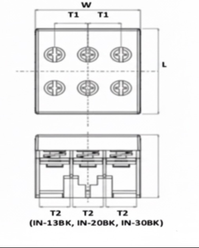 IN Series Rail Type Terminal Block (600volt)